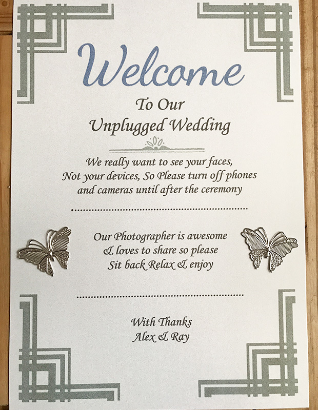 Wedding Sign - Elizabeth-Rose Designs